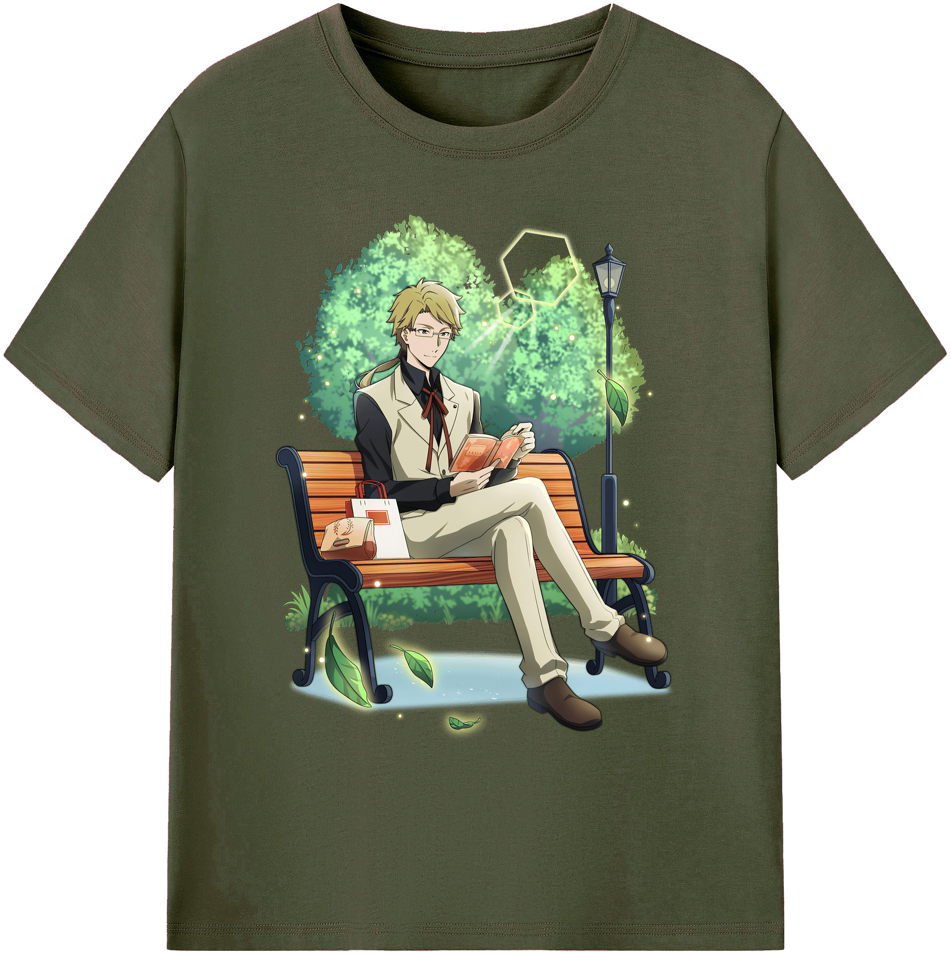 （画像用） 文豪ストレイドッグス Bungo Stray Dogs 綿100％ メンズ半袖Tシャツ｜肌触りやわらか＆通気性